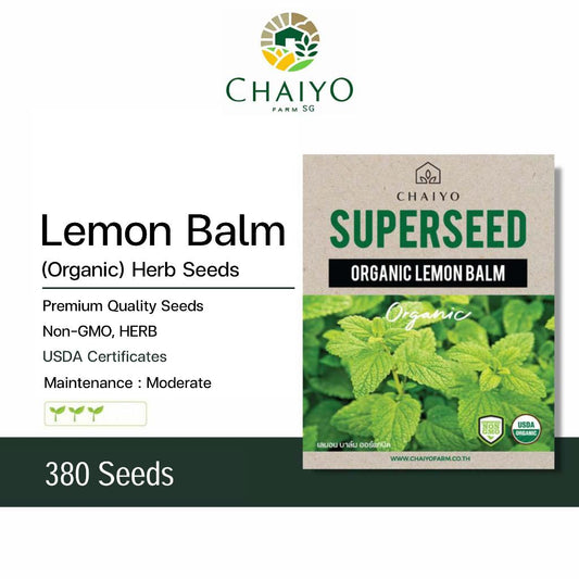 Lemon Balm (Organic) Herb seed, 120 seeds