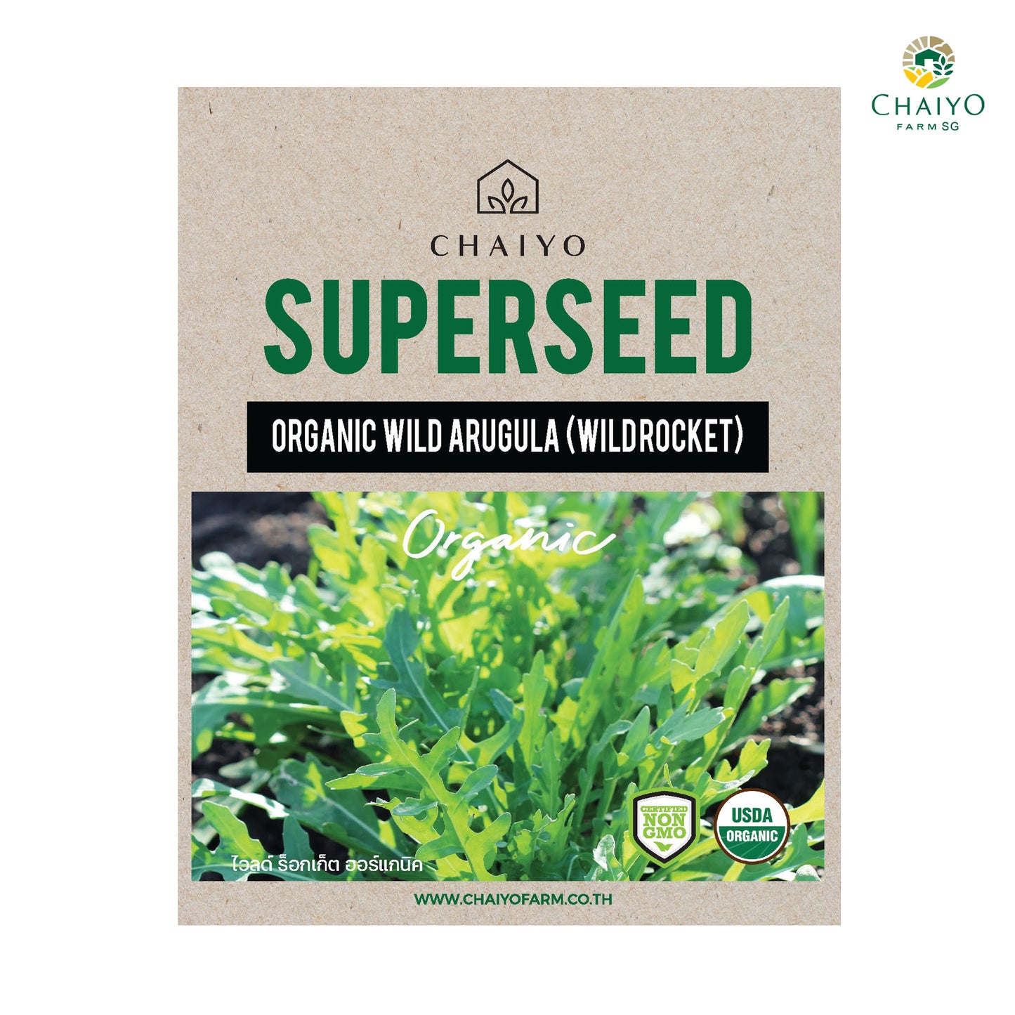 Wild Arugula Rocket (Organic) Herb Seeds, 300 Seeds