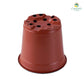 Plastic pot 10 cm 15 pcs/pack (Brown, White)