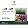 Beet root Detroit Dark red (Organic), 20 seeds