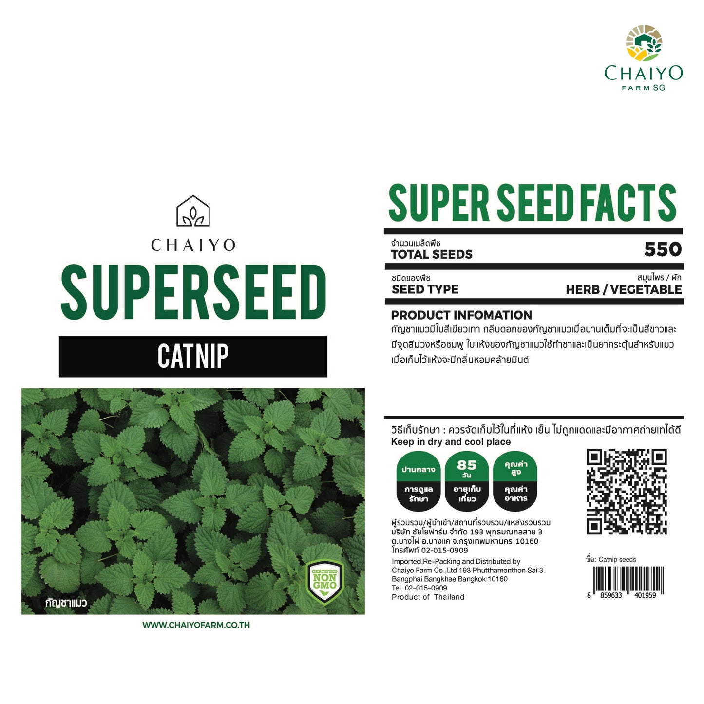 Catnip Herb Seeds, 550 Seeds