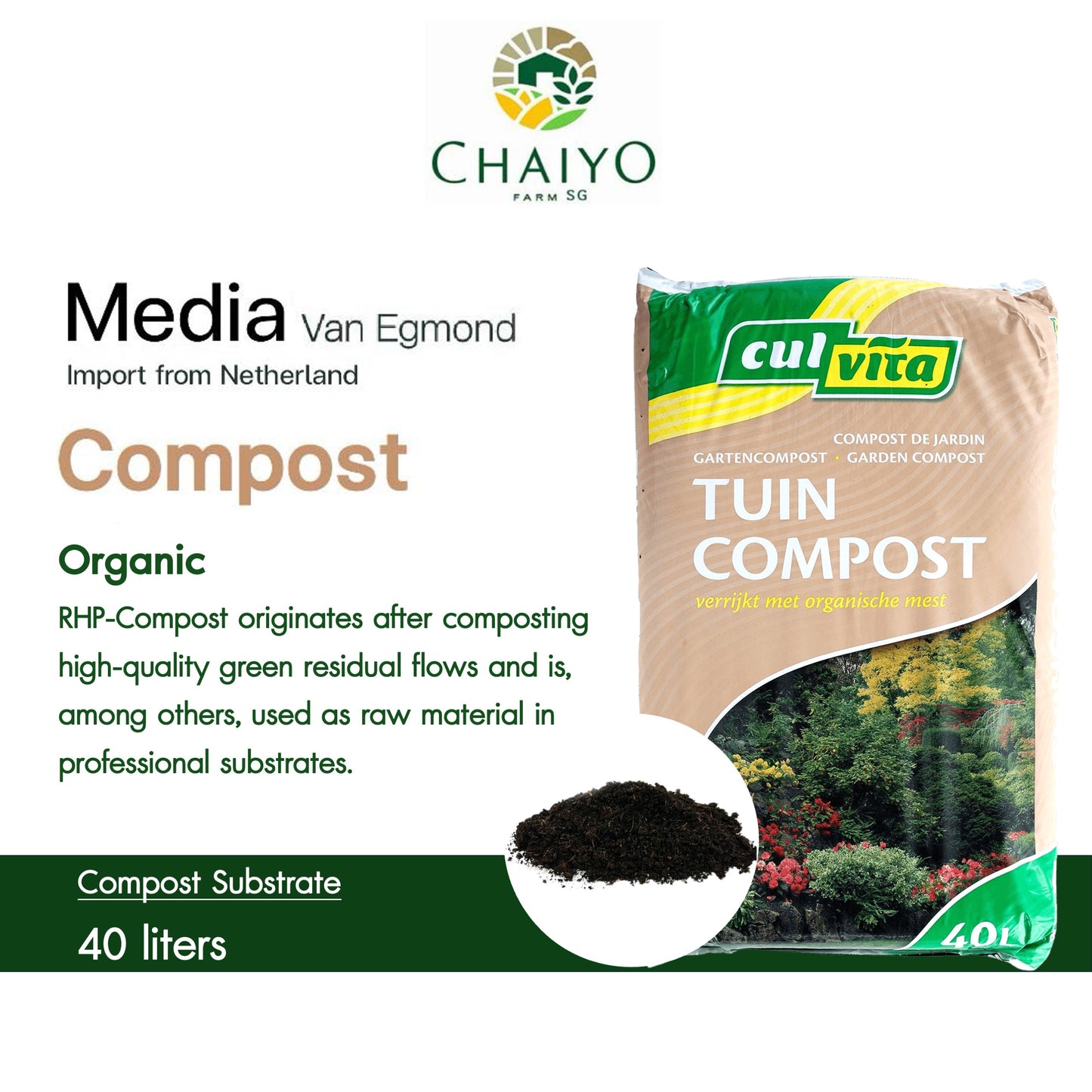 Compost 40 L Van Egmond