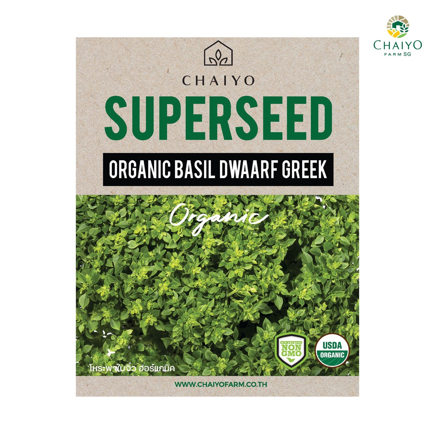 Basil Dwarf Greek (Organic) Herb seed, 40 seeds