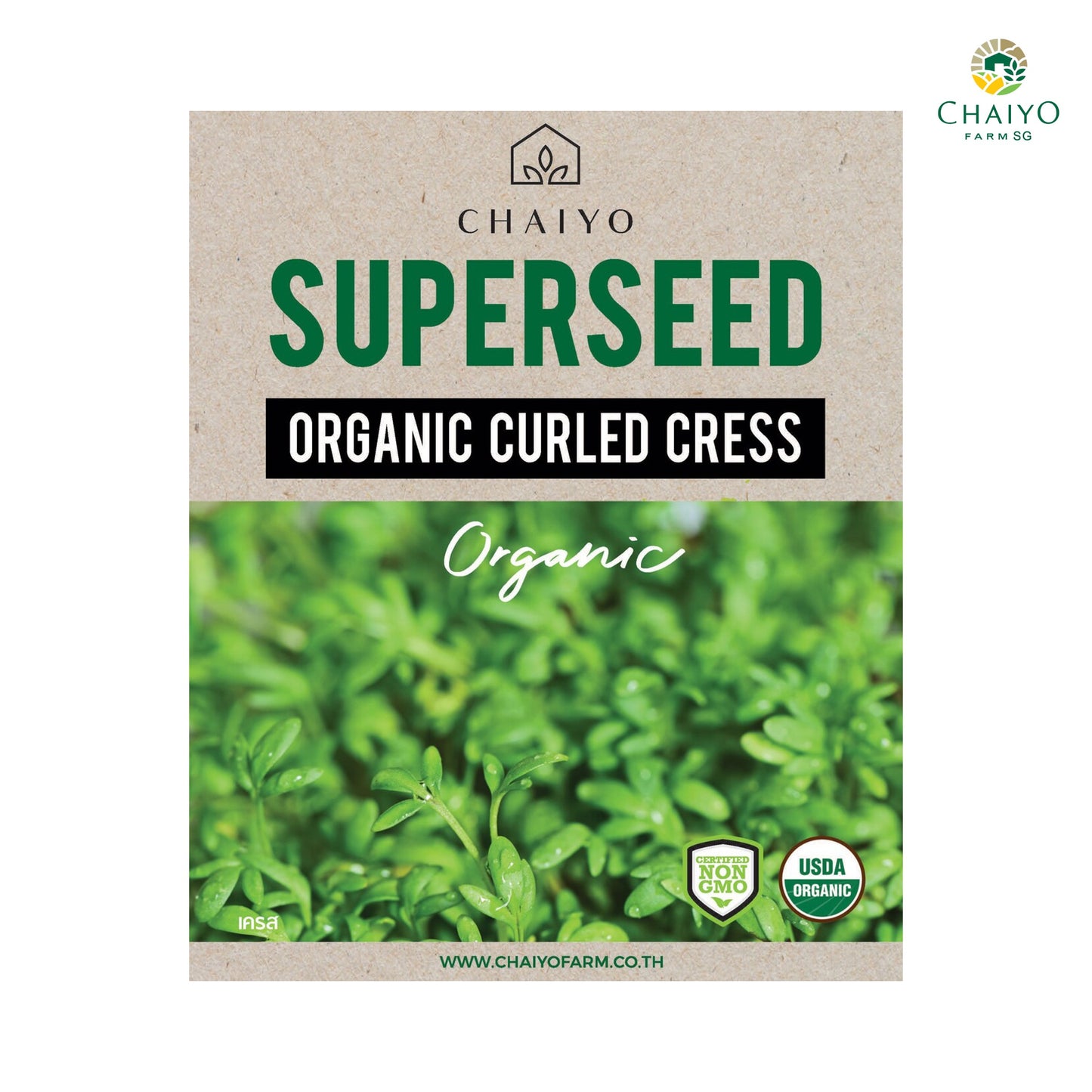 Curled Cress (Organic) Herb Seeds, 260 Seeds