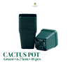 Green Cactus Pot 6.75cm – 10 pcs/pack
