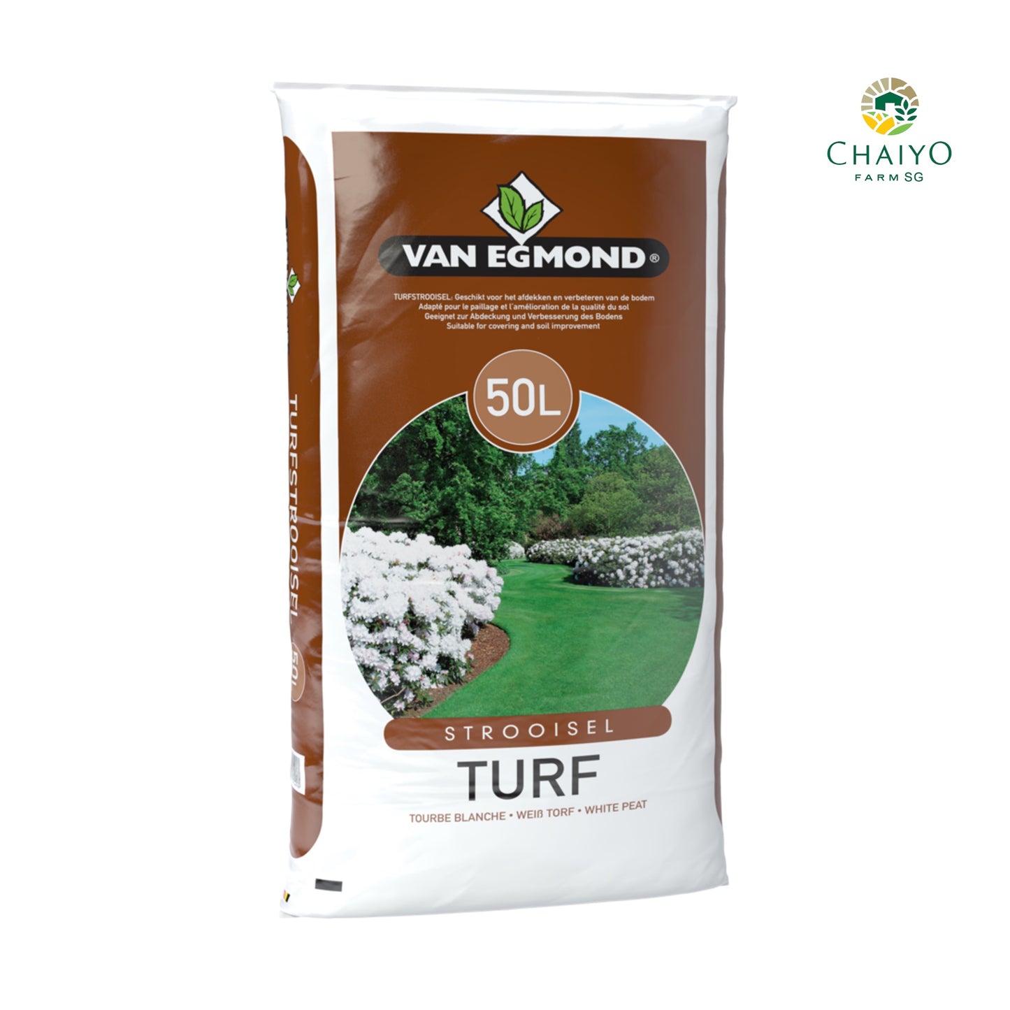 White peat moss 50 L Van Egmond
